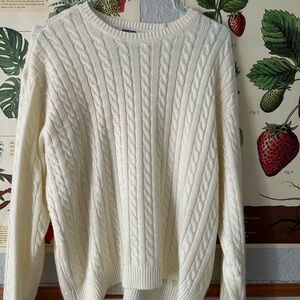 Tilly’s RSQ Woman’s Cream Cable Knit Sweater
